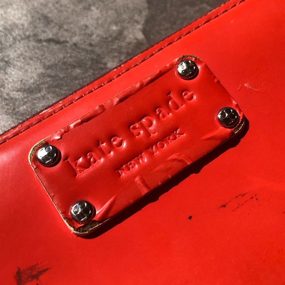 Kate Spade Wallet Red Used Designer Accessory Nice - Picture 3 of 6